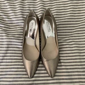 Silver Michael Kors heels